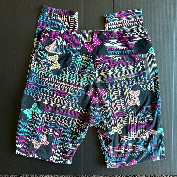 Lularoe Minnie Mouse Tribal Print Leggings - OS - Picture 3 of 3